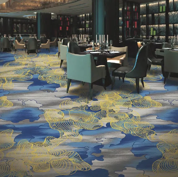 Commercial Flame Retardant Printed Carpe Hotel Nylon Printing Floor Carpet