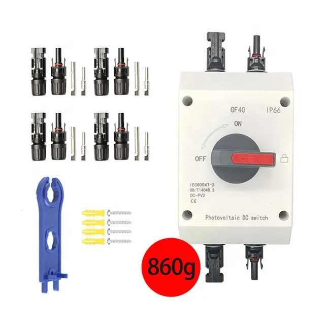 32A DC 1000V PV солнечный отключающий переключатель IP66 водонепроницаемый фотогальванический изолятор цепи