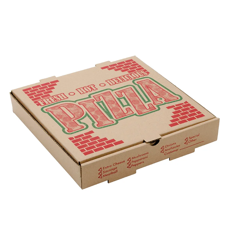 Custom paper pizza box 6/7/8/9/10/12 inches box various styles pizza box customized