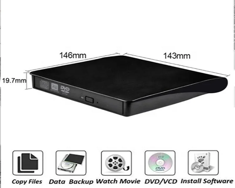 Professional Manufacturer External Dvd Player With Usb 3.0 For Dvd/cd Burner/reader/writer