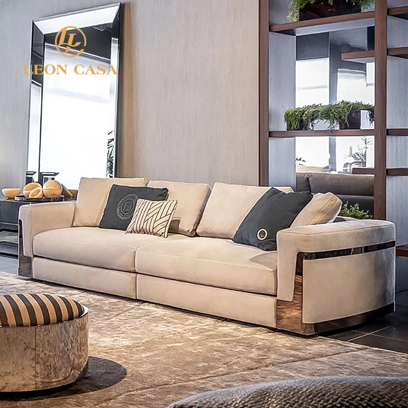 Factory Price Designs Modern Comfortable Luxury Italian Modern Leather Sofas Living Room Sofa