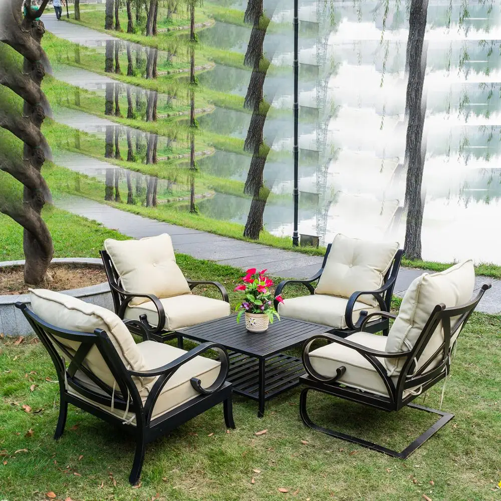 
2020 popular America style wholesale cast aluminum furniture outdoor garden sofa 