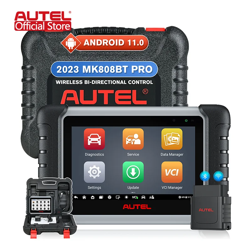 Autel Maxicom MK808BT MK808BTpro OBD OBD2 Scanner Diagnostic Tool Bi-directional Updated Of Mk808s Mk808