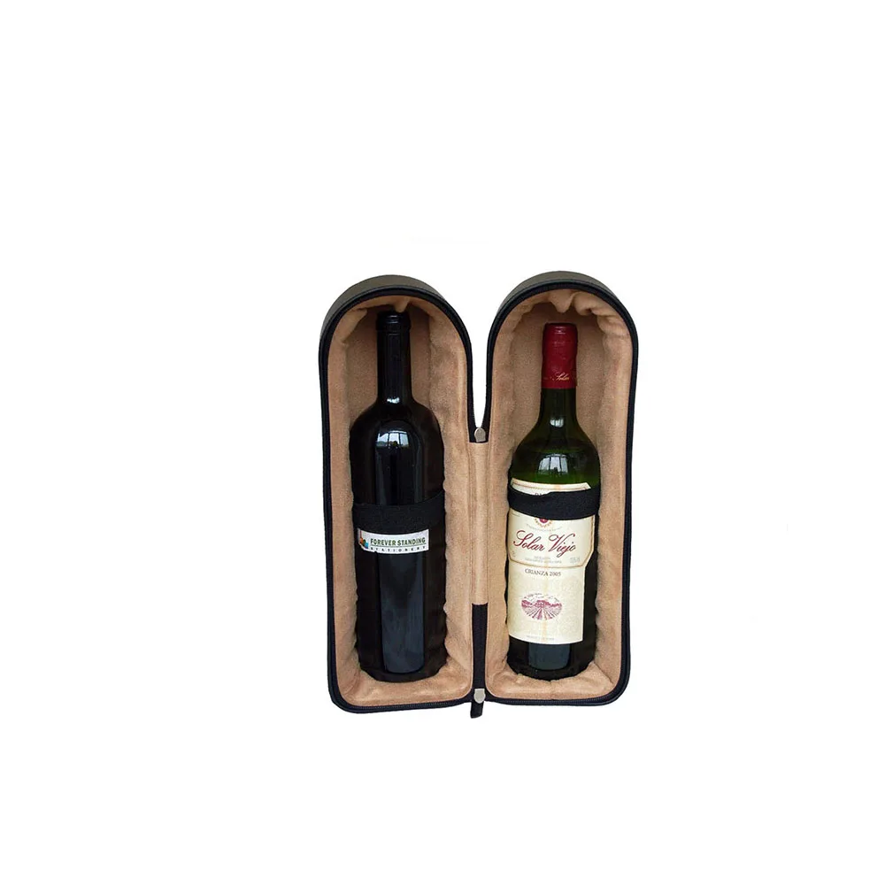 luxury leather packaging custom logo black gift box wine packaging boxes