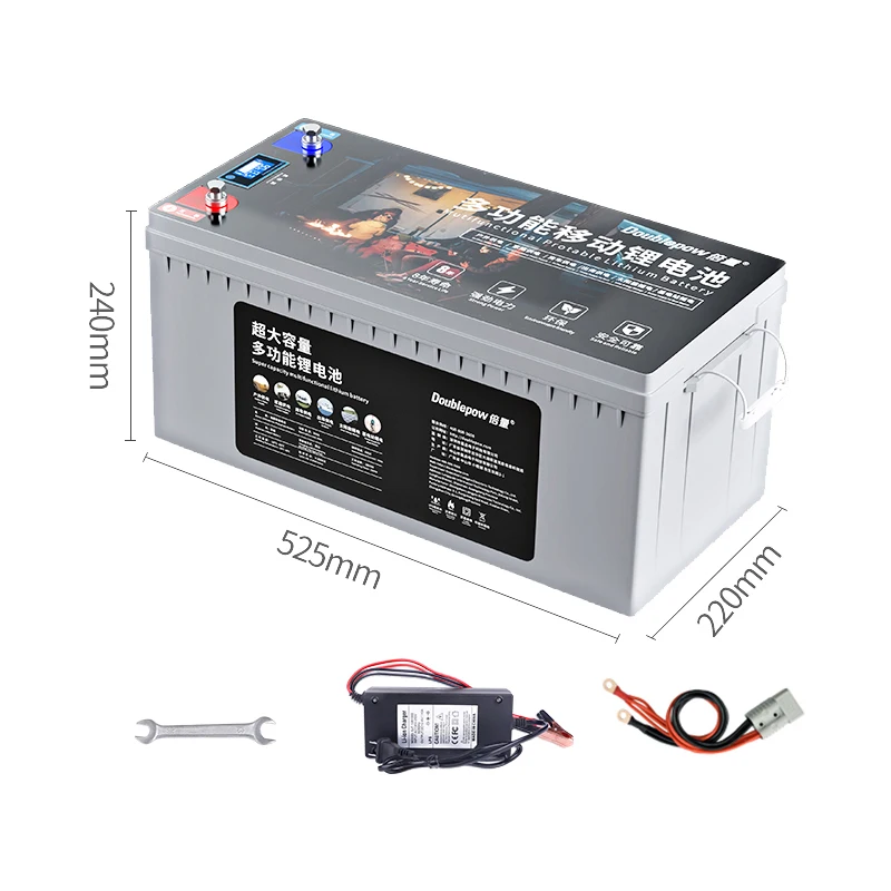 Doublepow 24V 200A Lifepo4 Battery Pack 5KW 10KW Lifepo4 LFP Anode Solar Energy Storage System 12v 24v 48v Battery Packs