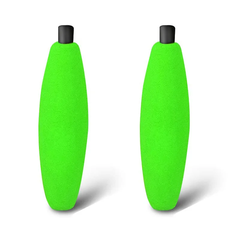1.5 inch 2 inch green red yellow EVA cigar fishing foam peg floats corks bobbers for catfish crappie