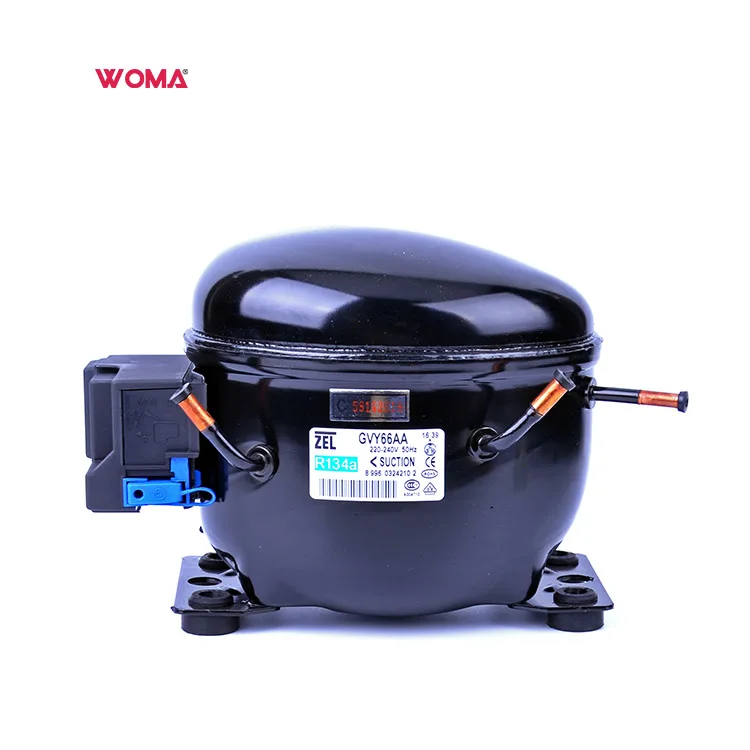 
Zel GVY66AA 220/240V 50Hz R134a refrigeration compressor for refrigerator 1/4hp mini compressor 