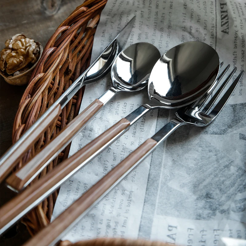 Factory Stainless Steel High Quality Flatware Cutlery Set Juego De Cubiertos De Acero Inoxidable