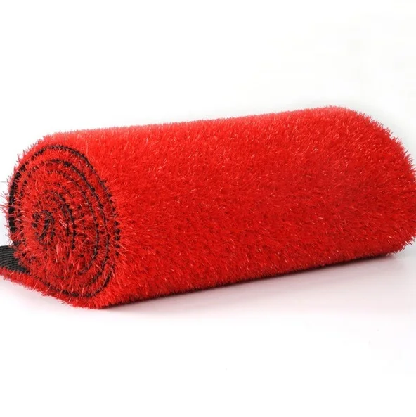 Colorful landscaping Artificial Turf Kindergarten Red grass carpet