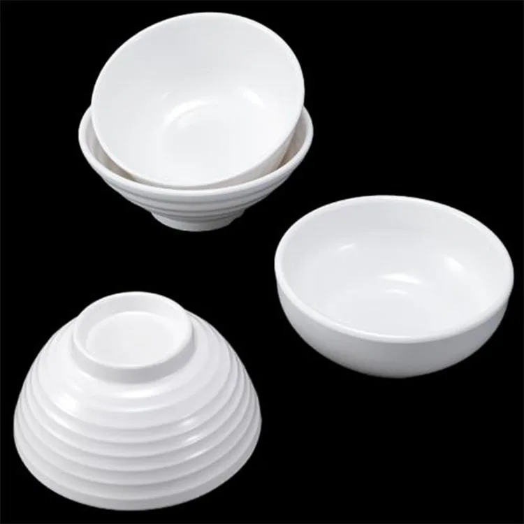 Wholesale Unbreakable Plastic Rice Soup Dinner Bowl Restaurant Sauce Dish Dipping Bowl Melamine Bowl For Catering