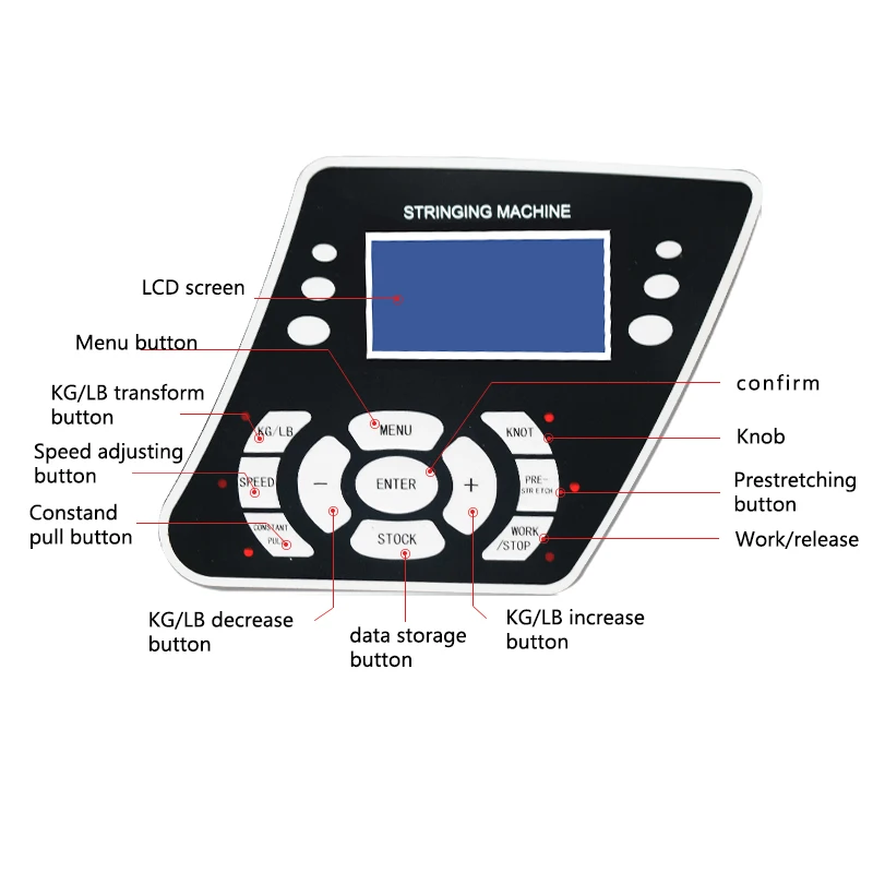New condition racket stringing machine tennis strings equipment