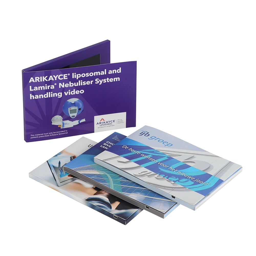 
7 inch lcd screen video brochure 