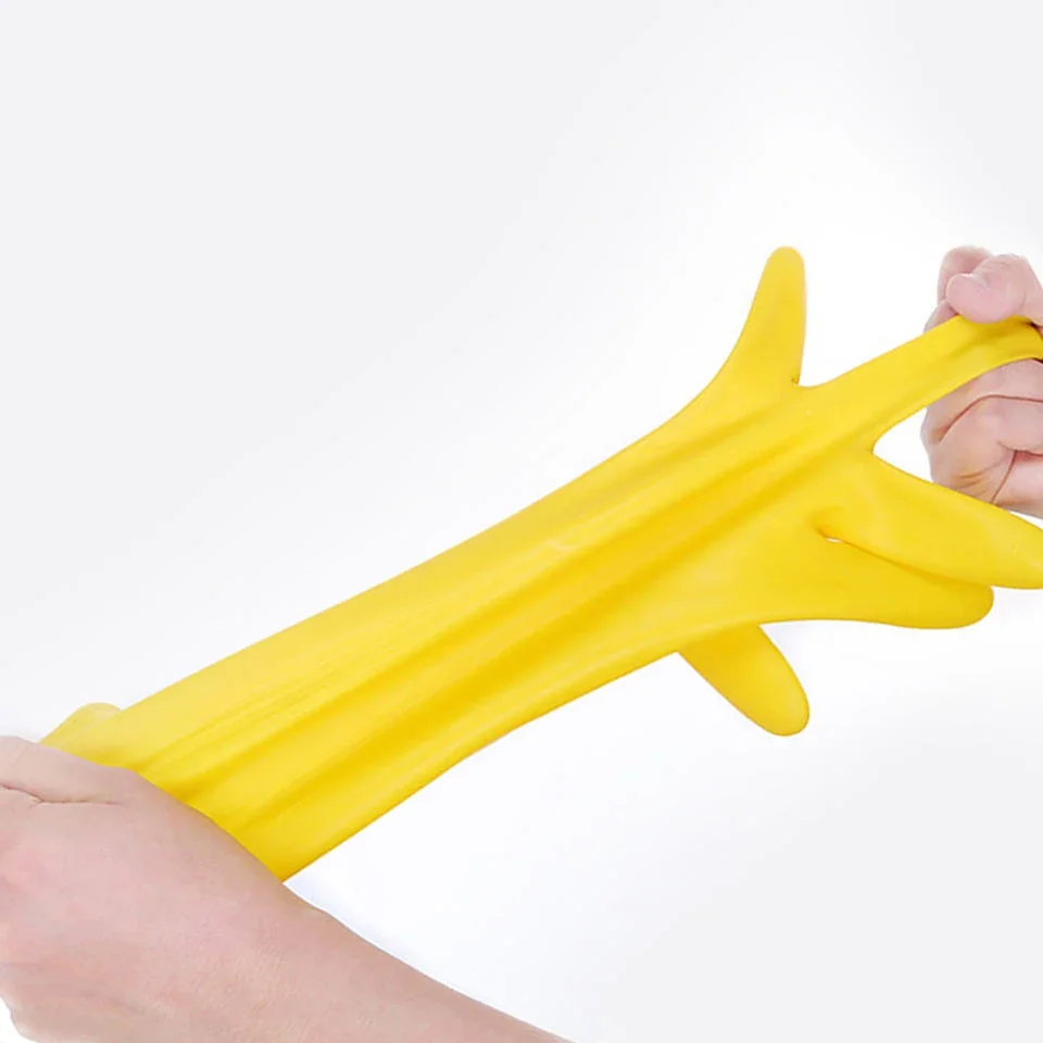Household Premium Quality Polyurethane Coated Anti-Static Smooth-Lined Latex Gloves for Delicate and Complex Household Tasks