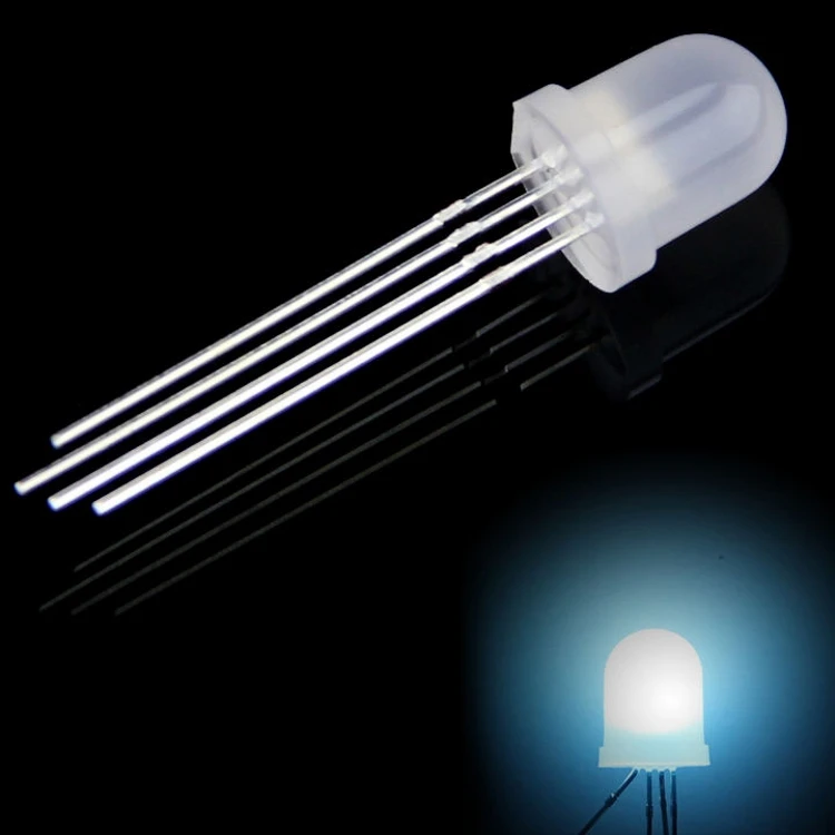 RoHS Certified warranty 5 years WS2812/SK6812 white diffused Addressable LED RGB 8mm round Point Control LED diode