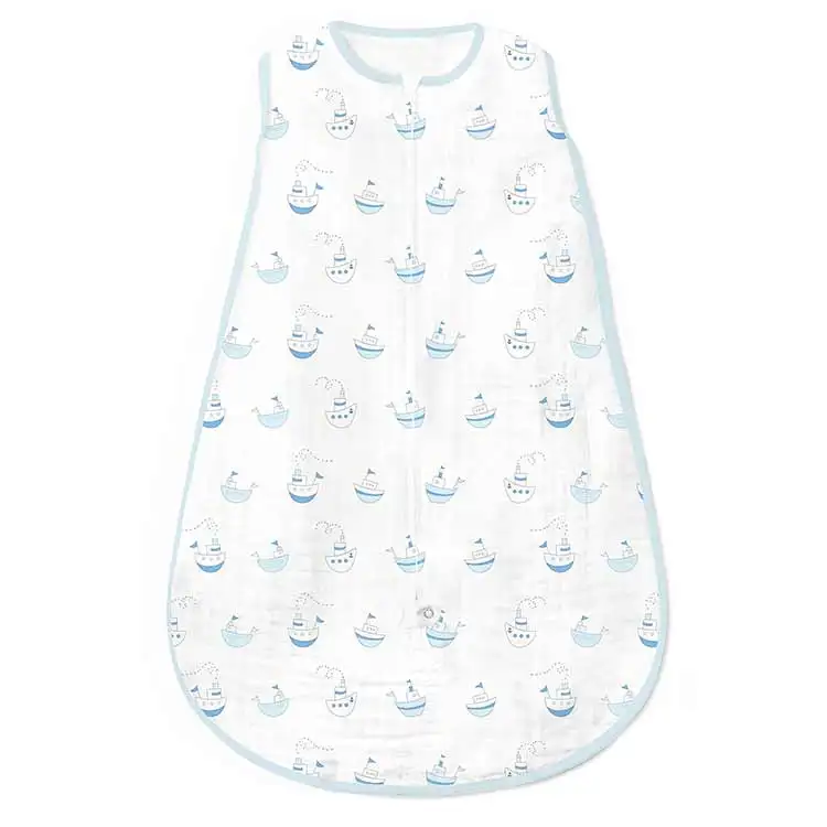 Супер мягкие легкие спальные мешки на заказ для малышей из органического хлопка, носимые пеленки для новорожденных, летние спальные мешки