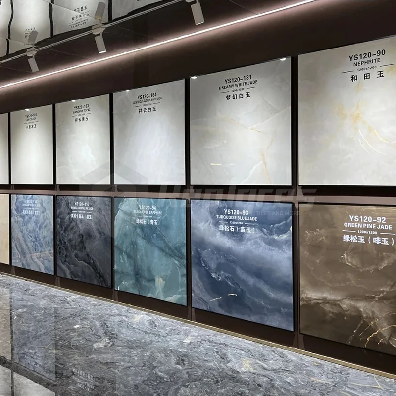 Luxury Large Format Porcelain Tile Glossy Sintered Stone 1200x1200 Flooring And Wall Porcelain Slab Tile For Hotel
