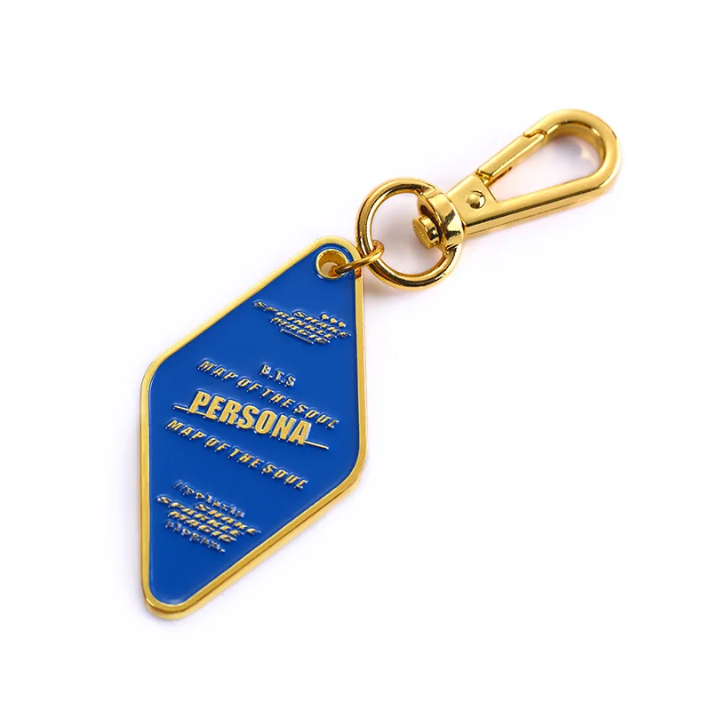 High quality zinc alloy custom hotel key plate tags or logo storage and luggage metal key chain