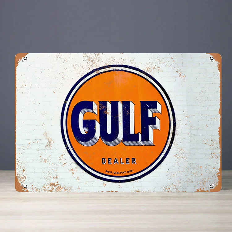 Custom vintage motor oil gasoline metal sign advertising wall poster bar pub garage man cave wall decor retro tin signs