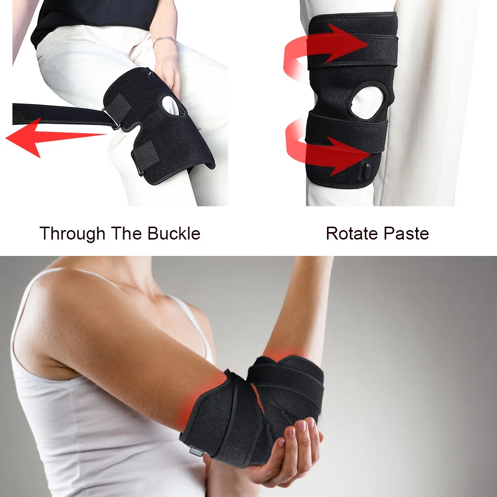 PDT Device LED Therapy Elbow Belt Wrap for Joint Pain Inflammation Relief Red Light Therapy Knee Pad