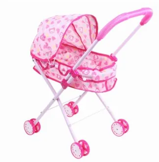 Transportation toy play house doll accessory trojan horse cradle bed pillow quilt dining table medical supplies trolley set toy