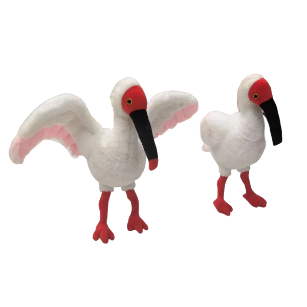 37CM Custom New Arrival Endearing Plush Crested Ibis Toy Plush Nipponia Nippon Stuffed Animals