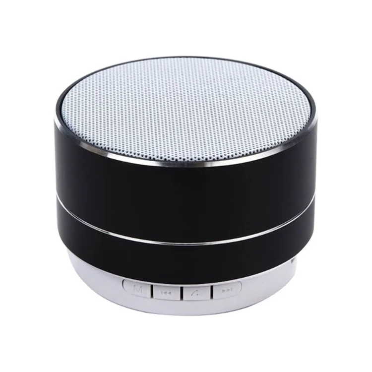 Best Selling Mini Round Metal Wireless Speaker RGB Light Gaming Bluetooths Speaker A10 FM Radio Function Speaker