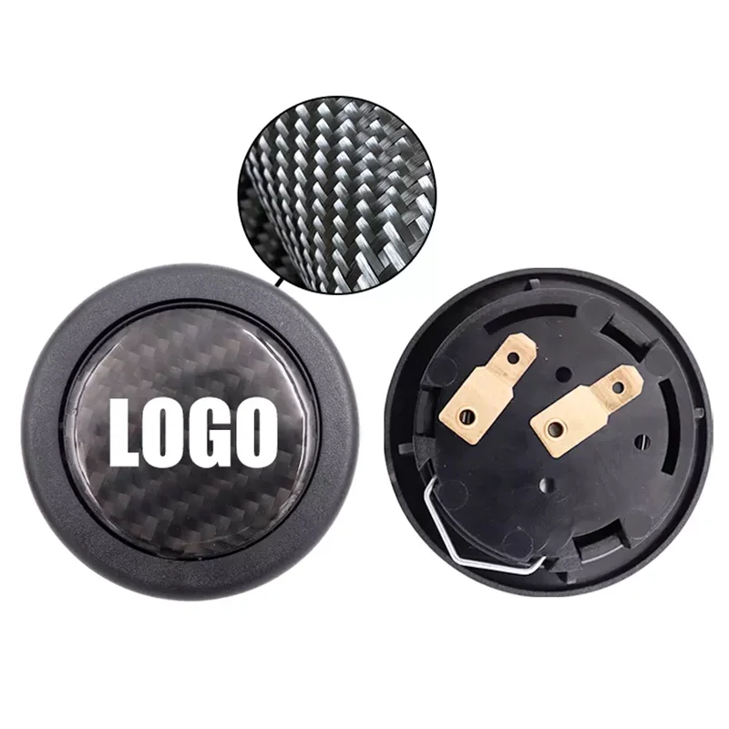 Универсальная Модифицированная пользовательская Кнопка рулевого колеса, высокое качество, индивидуальный логотип, кнопка рога для рулевого колеса