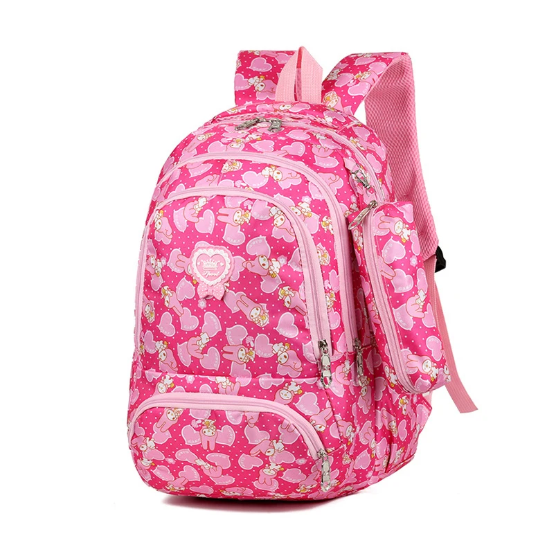 30L Cartoon Schoolboy Bag Girl Primary School Backpack Fresh 6-12 Years Old Backpacks for Children with Pencil Case