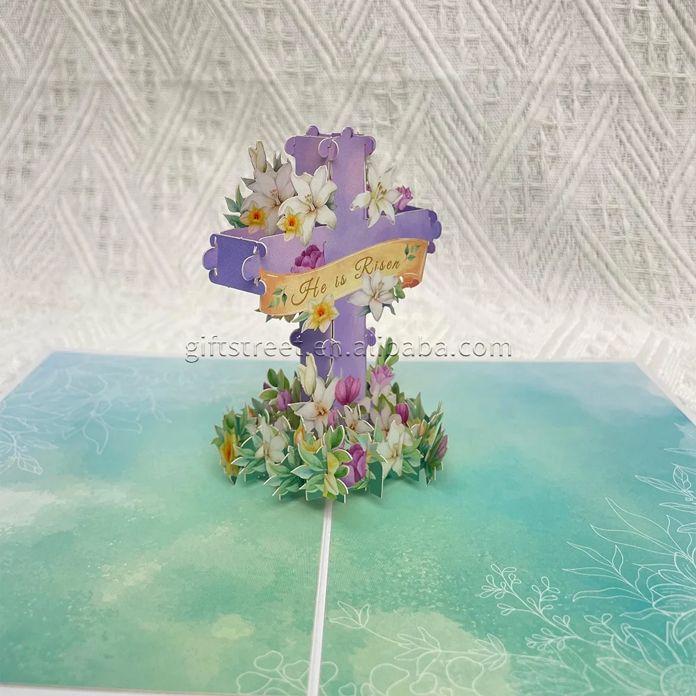 Новейший дизайн Happy Easter 3D Pop Up Card Пасхальный кролик яйцо корзина пасхальные всплывающие карты