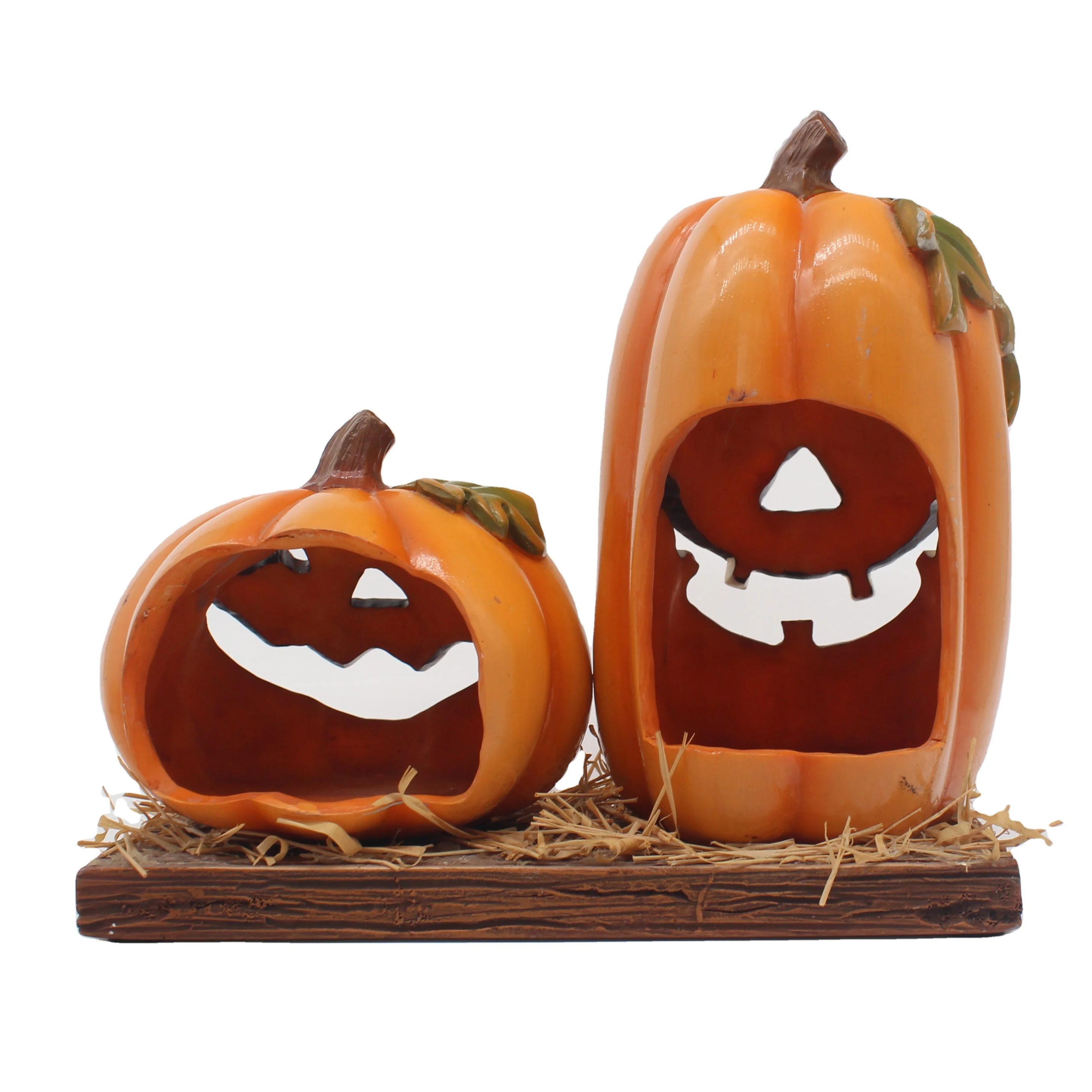 Custom Resin Miniature Halloween pumpkin lantern for Halloween Pumpkin Decor Accessories Dollhouse Decor For Festival Art&Gifts