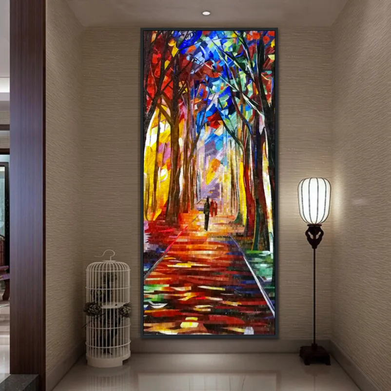 Customized glass mural art mosaic wall tile living room swimming pool picture