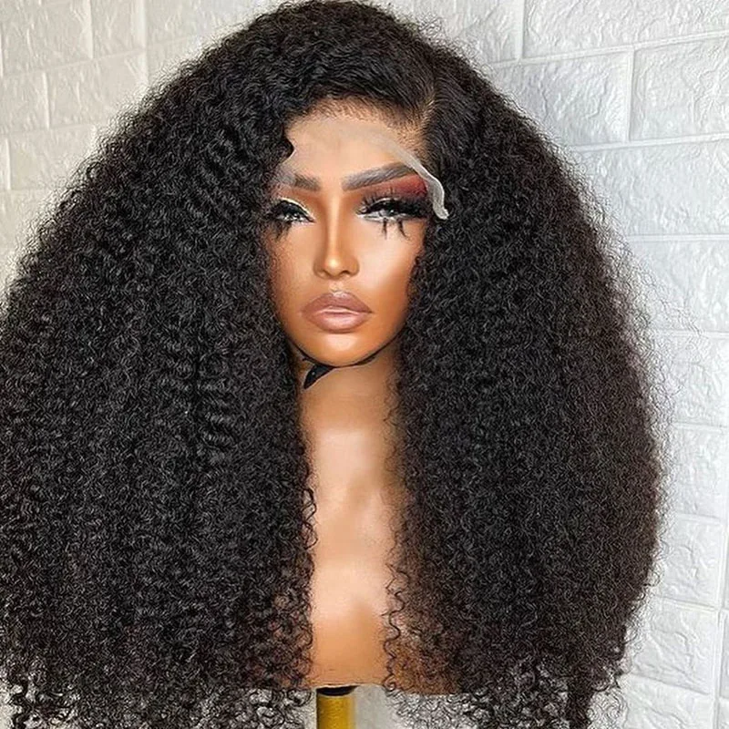 Парики из кудрявых натуральных волос 100% девственные вьетнамские волосы бесклеевые полностью фронтальные парики предварительно выщипанные для черной женщины
