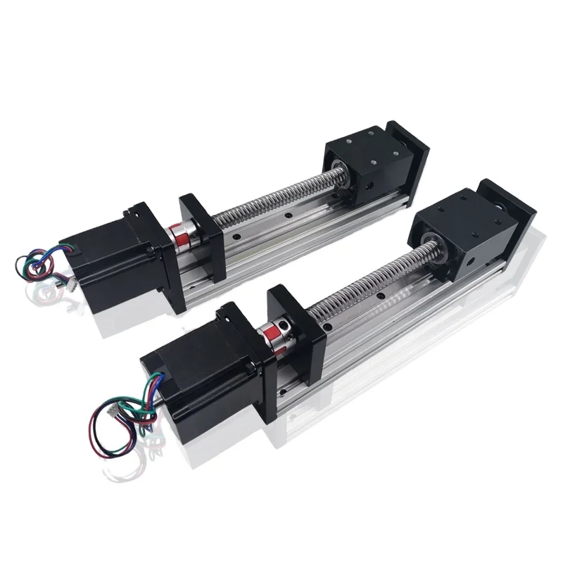 Хорошая точность алюминиевый профиль шариковый винт с вертикальной осью ведущий Nema 17 23 направляющий рельсовый линейный привод шаговым