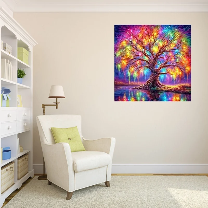 Diamond Art Painting Tree of Life Full Drill Diamond Dots Paintings Round 5D Paint with Diamonds Pictures Gem Art Painting Kits