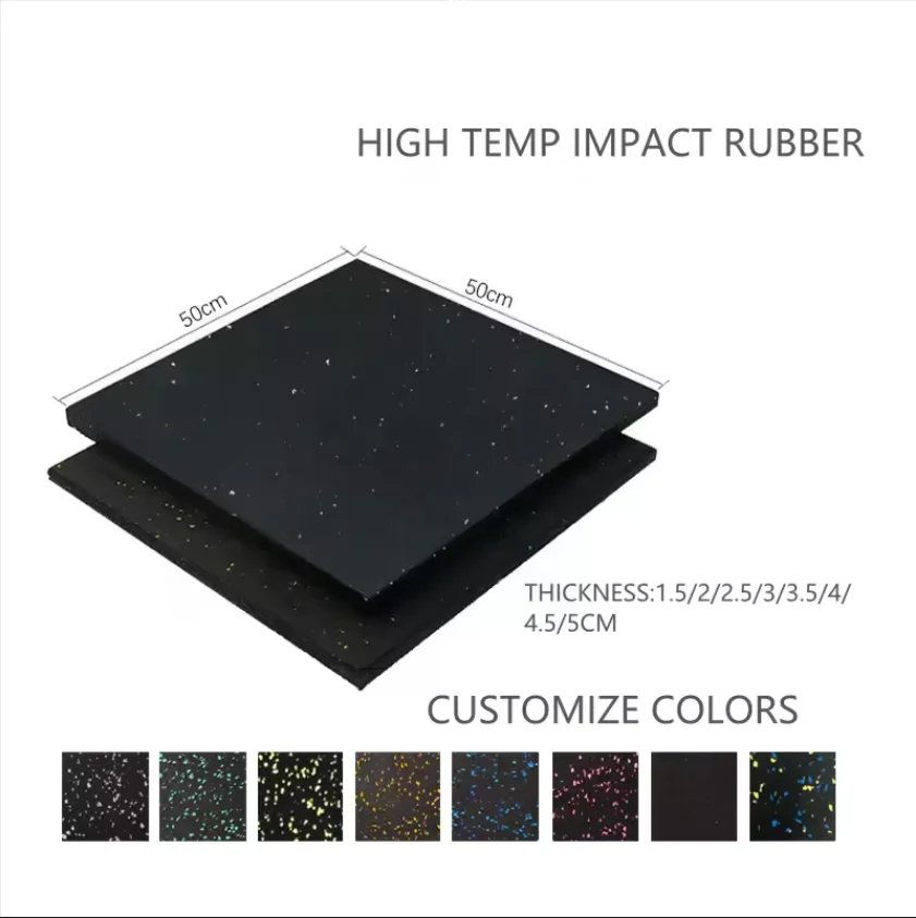 Environmentally Friendly Easy to Clean Specific Rubber Tile Gym Rubber Floor Mat