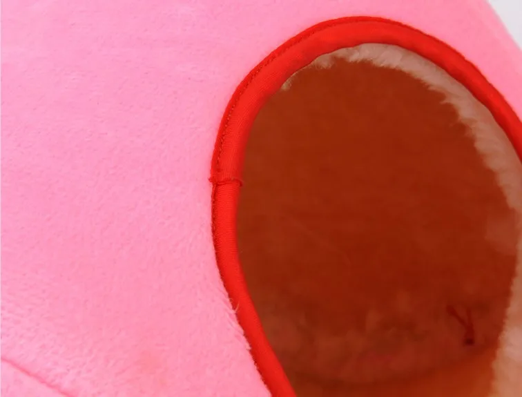 C&C Cute Hamster Winter Warm Fleece Hammock Toy Hanging Bed Nest House for Syrian Hamster Gerbil Rat Mouse Small Animal Cage