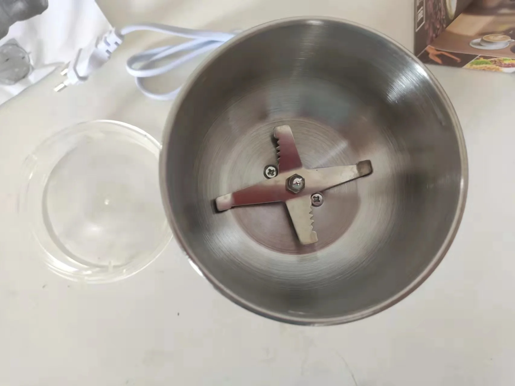 Mini Electric Dry Herb Spice Coffee Bean Grinder Machine Kitchen Chopper Food Processor