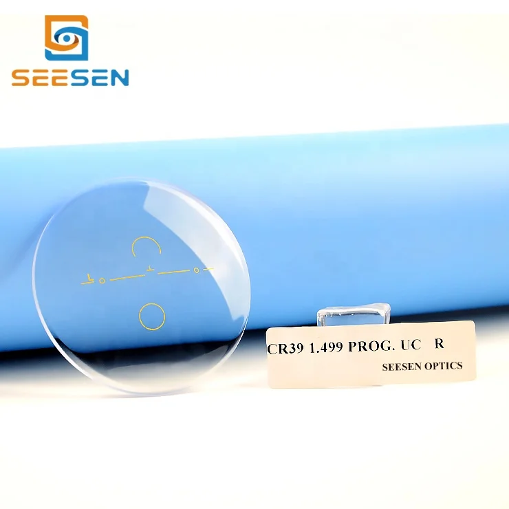 New Products Seesen Multi Focal Progressive Progresivo Optical CR39 1.499 Uncoated Finished Lens