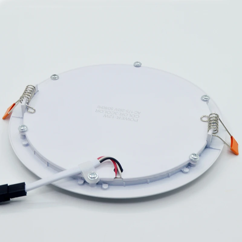 Акриловые Тонкие потолочные светильники 12 Вт, 6 дюймов, круглая квадратная Встраиваемая потолочная лампа для дома, гостиной