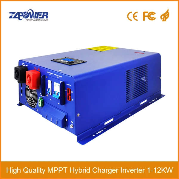 5KW 8KW 10KW 12KW Solar Hybrid Inverter Built in 40A 60A 120A Mppt Off Grid 48V 72V inverter