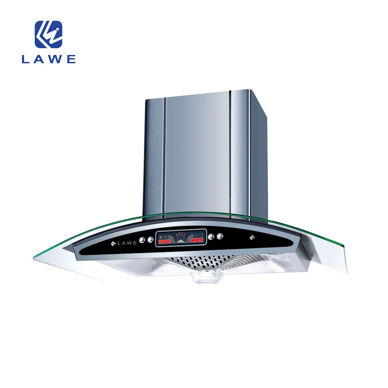 Curved Shape Modern Design Kitchen Hood Multiple Switch for you to Choose Support Logo Design Low MOQ Range Hood