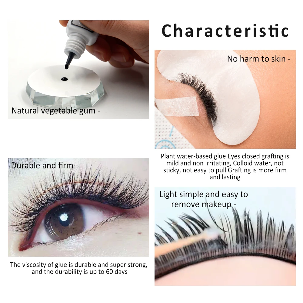 Extra Powerful Eyelash Extension Glue Lyon Lash 5ml Performance Glue 1-2 S Dry Time 6-8 Weeks Retention Black Adhesive Supplier