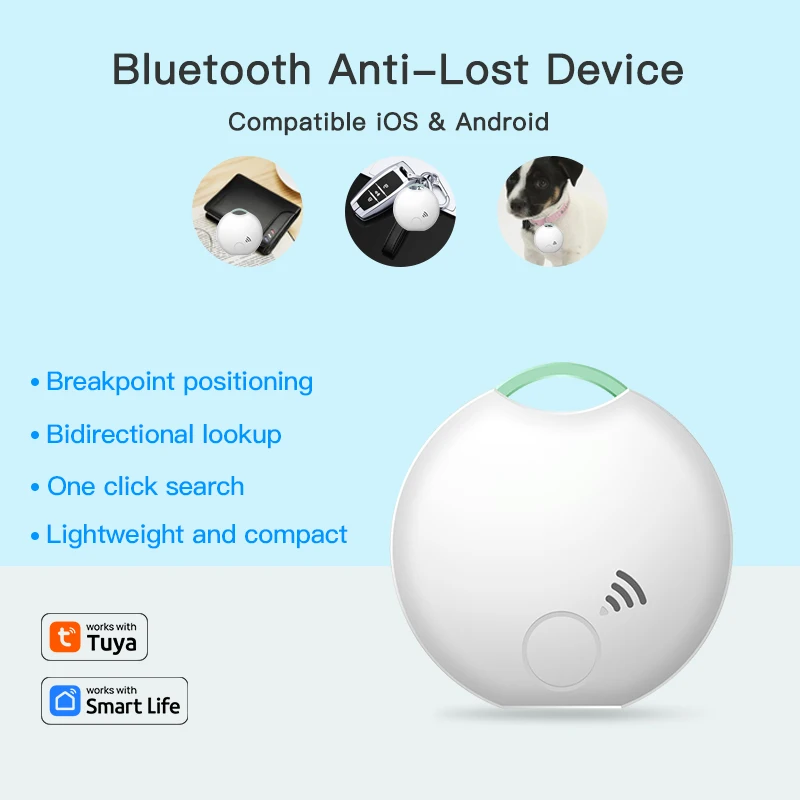 Pet Anti-lost device MFi Certified Smart Itag Air Tag Locator Finder with iOS for iPhone find my