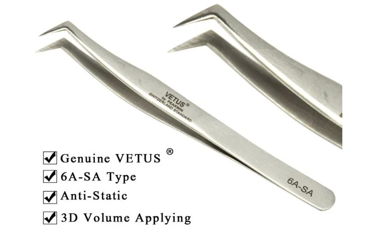 Stainless Steel Precision ESD Tweezers for eyelash extension