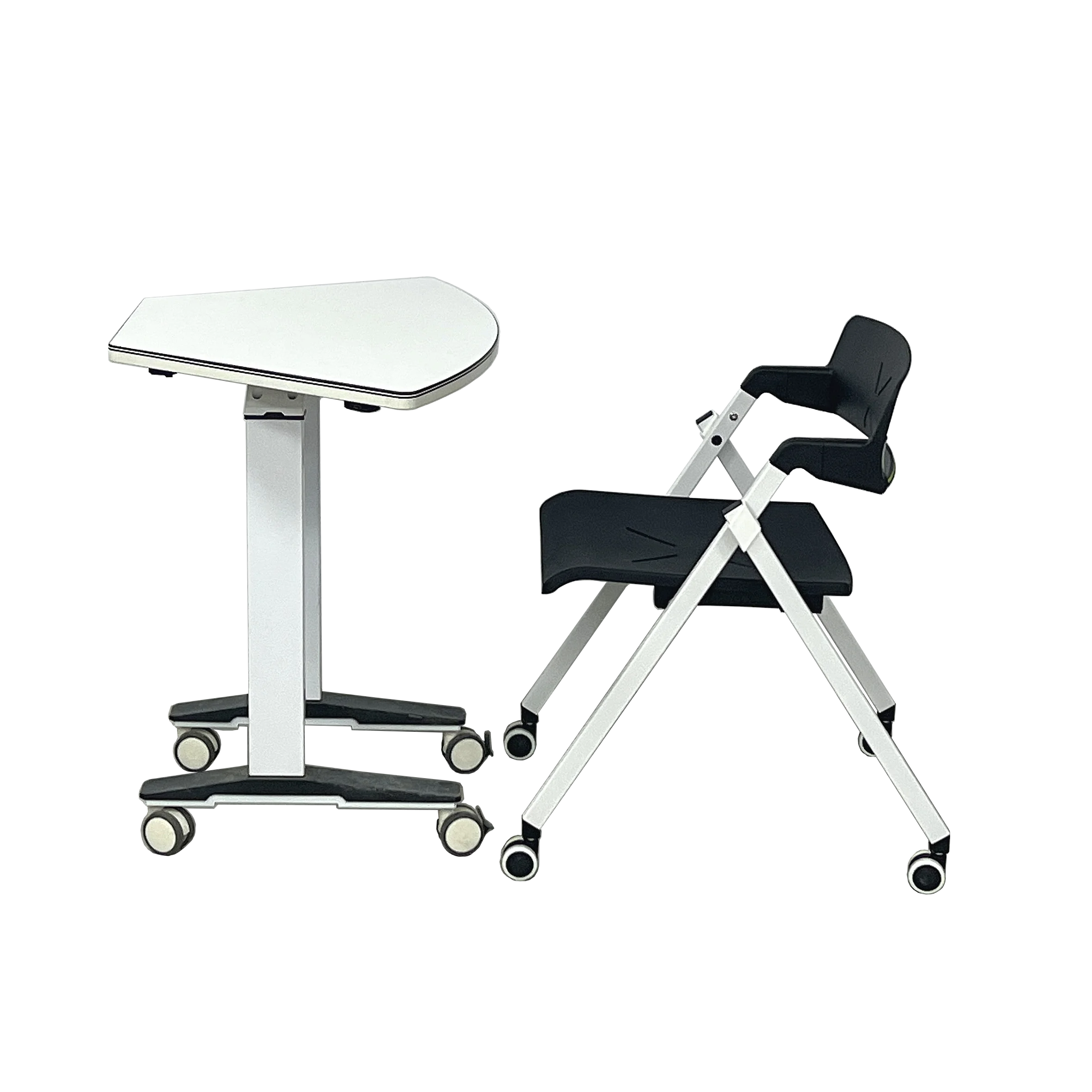 Manufacture high-quality metal frame MFC desk safe and durable simple training table for office and school