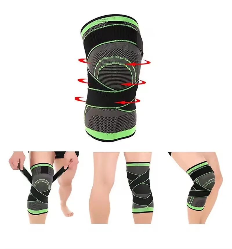 Nylon Lycra hygroscopic Knee Pads Braces Sports Support Kneepad Men Women for Running Fitness Elastic Wrap Brace Gym Knee Pads