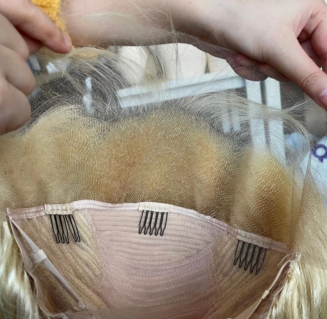 DropShipping 4x4 5x5 13x4 Lace Full Frontal Wig 100% Human Hair 613 Blonde Straight  Glueless Wigs 180% Wholesale Vendor