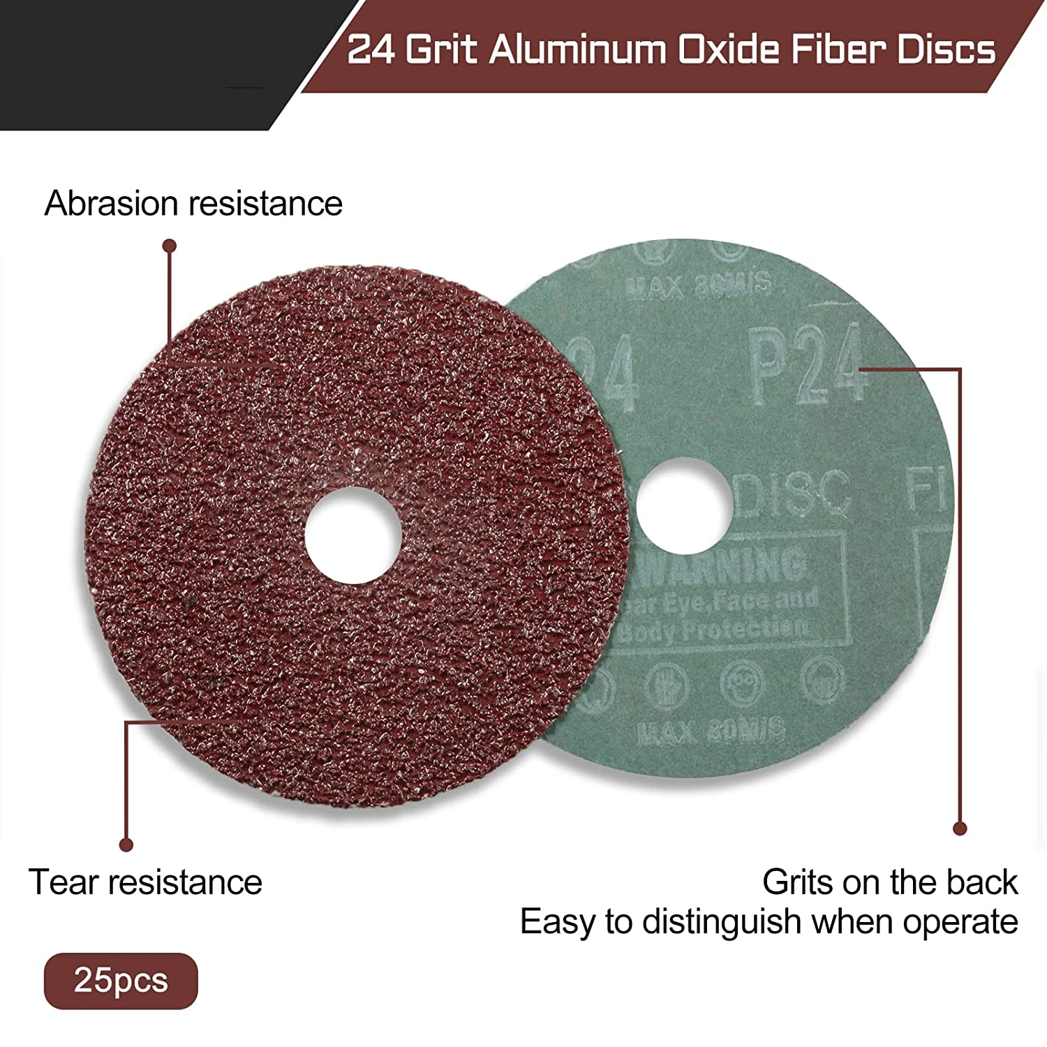 PEX Free Sample Abrasive Aluminum Oxide Resin Fiber Disc Sanding Disc for metal polishing