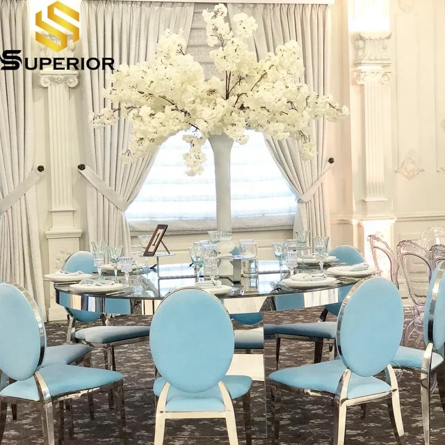 Superior customized rental metal gold round back chavari chairs stackable wedding