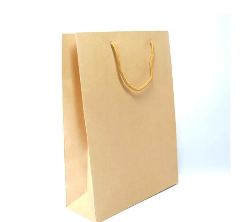 
customized clothes kraft paper sack in different color 
